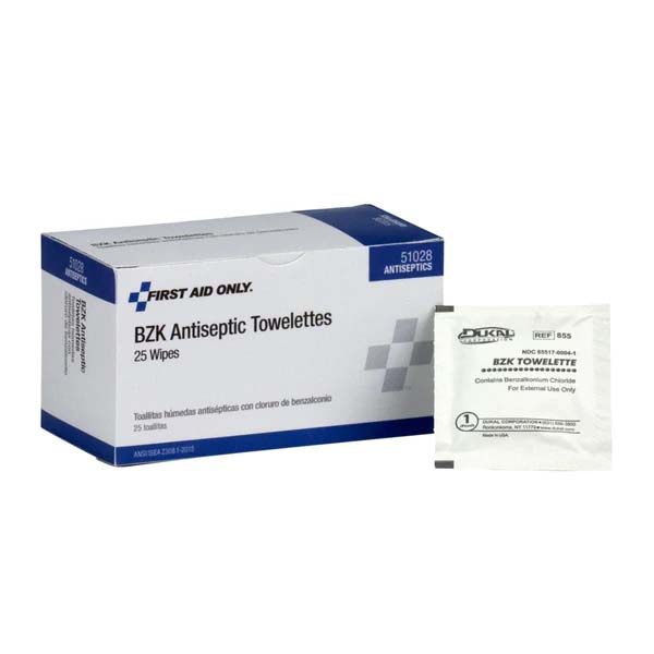 BZK Antiseptic Towelettes - Q25